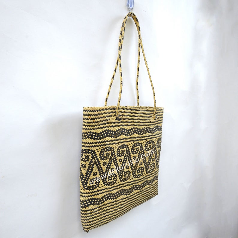 Women Natural Woven Bag Medium Hand Bag - Ethnic Tribal - Type F | Woven Bag | Free Shipping
